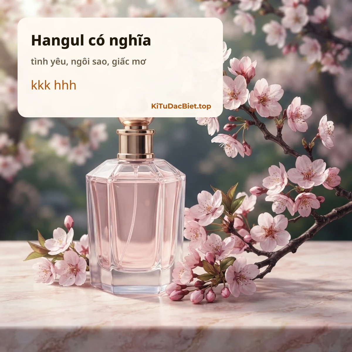 Chữ Hàn Quốc đẹp: Hangul có nghĩa