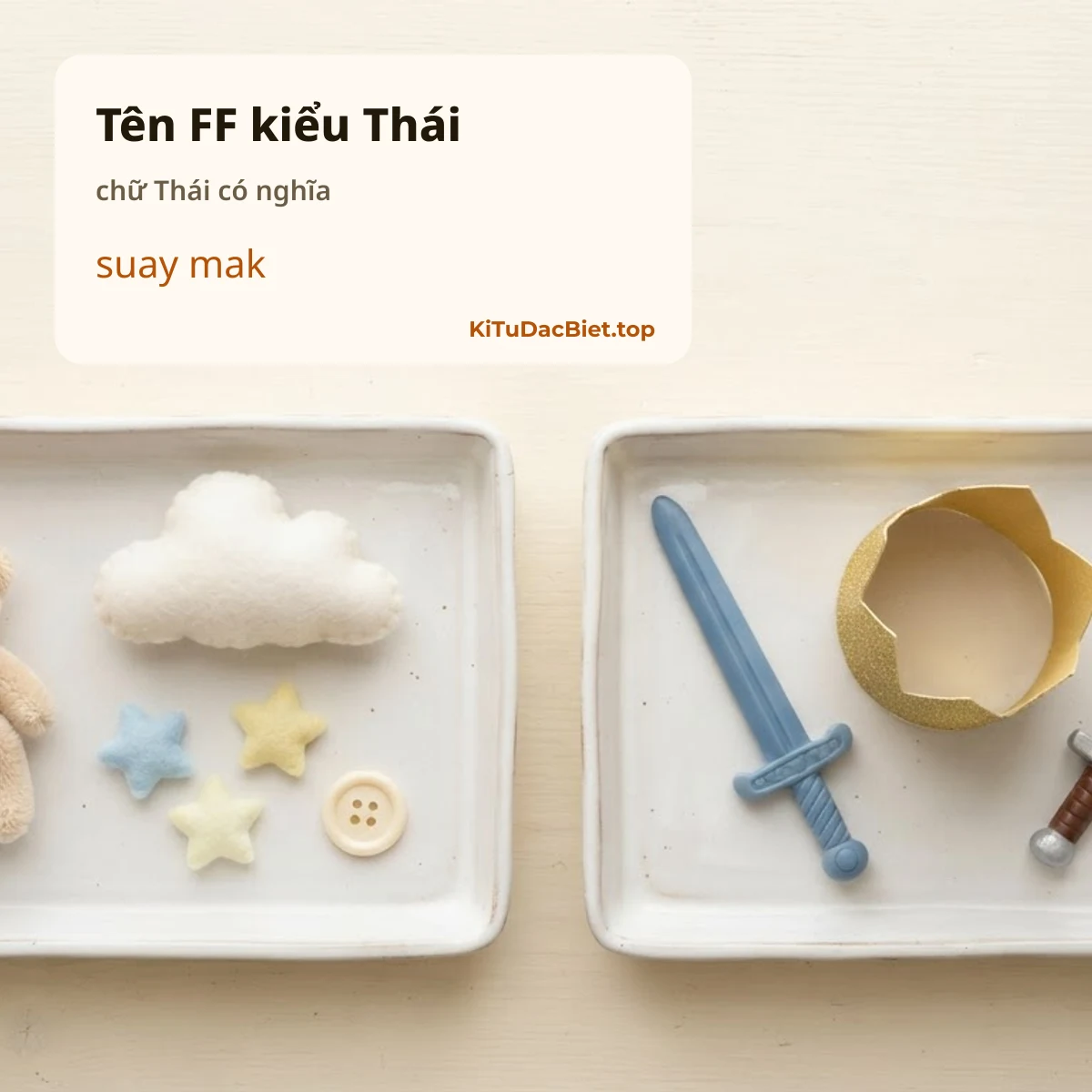 Chữ Thái Lan đẹp cho tên FF